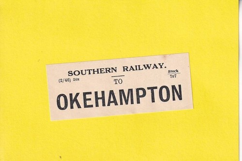 Okehampton railway luggage - railway,