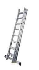 triple Aluminium Extension Ladder 2.5m-6.9m LYTE  BT-5B Class 1 industrial 8rung