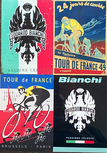 Cycling metal signs plaques - cycling,