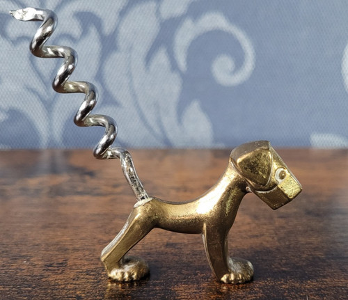 Figural dog brass - dog,