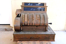 national 452 brass cash register antique working