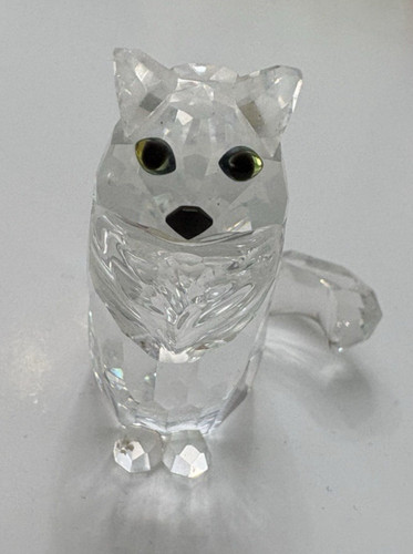 Swarovski crystal sitting cat - crystal,