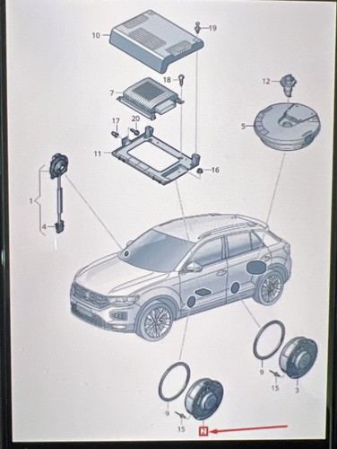 Genuine volkswagen seat - seat, rear