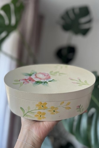 Dunelm floral oval trinket - floral,