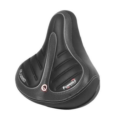 Wide gel bicycle saddle super - wide,