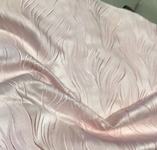 BABY PINK FAUX- SILK BROCADE