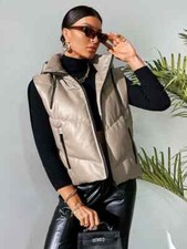 ZARA MINK FAUX LEATHER HOODED