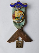 Hm Silver Masonic  PAST MASTERS  Jewel   ST. MARY LODGE No.1312 Vgc