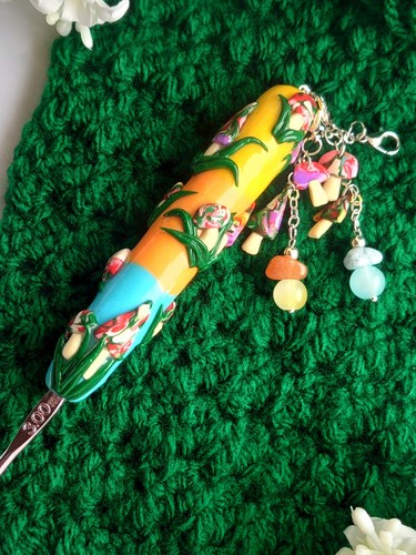 Mushroom crochet hook with - hook,