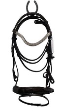 Premium Black Dressage Bridle