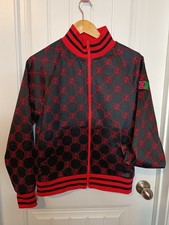 Zumba WEAR Marvelous Jacket Red Black Track Jacket Medium Dance Women's Size M