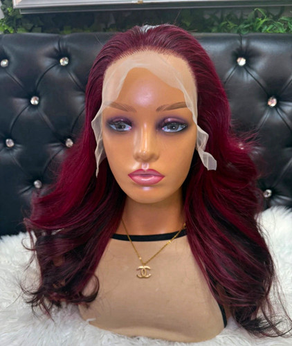 100 human wavy lace - wavy, front
