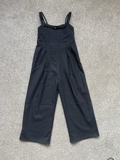 ZARA girls jumpsuit, pinstripe