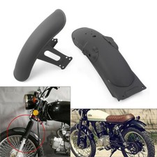 Fender Mudguard Cover Iron Fit For Cafe Racer Retro CG125 Black Front & Rear UK
