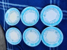 Melamaster Melamine Blue Floral Coasters Set Of 6