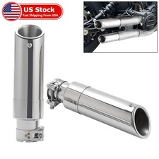 2PCS Chrome Exhaust Pipe