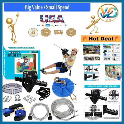 Heavy duty zip line kit - zip,