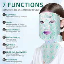 LED Face Mask 8 Color Red