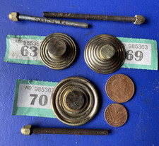 1 0f 3 CAST BRASS DOOR KNOCKER STRIKE PLATE striker Old VINTAGE Antique BEEHIVE