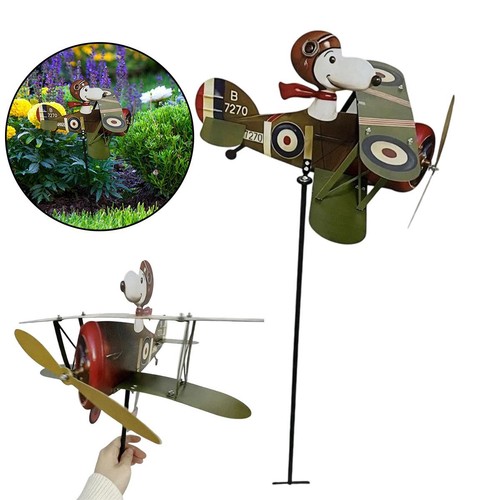 Pilot flying biplane wind - pilot,