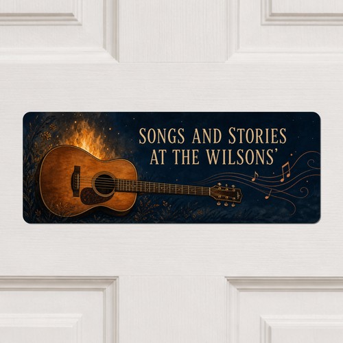 Personalised acoustic guitar - acoustic,