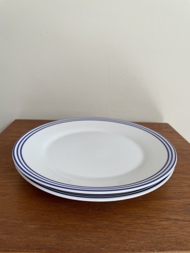 Waitrose white blue - white, stripe