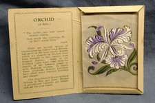 Kensitas Flowers Orchid No37 Silk Flowers Cigarette cards