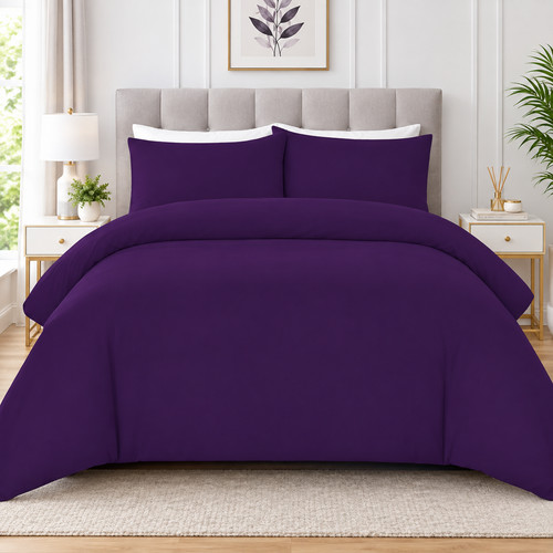 Plain duvet quilt cover - plain,