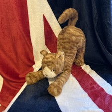 TY Classic Stretch Tabby Cat 1999 Plush Ginger Striped Retired Collectible