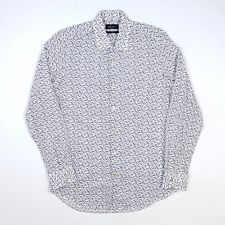 Paul Smith Print Shirt 15.5 Small Slim Fit Soho Long Sleeve Formal Dress Italy