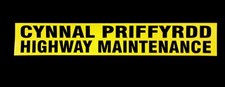 Budget Bilingual Highway Maintenance Magnetic Non Reflective Sign small