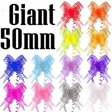 Giant 50mm Organza Butterfly Pull Bows - Craft Florist Pullbow Pew Craft Gift