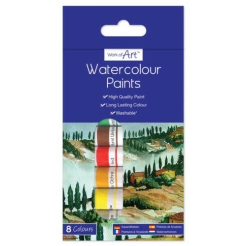 Watercolour paints 8 tubes - watercolour,