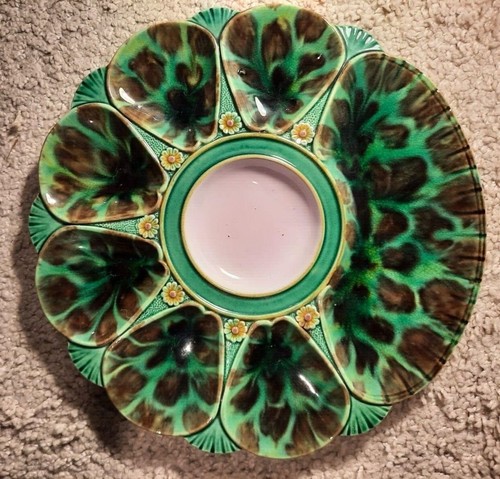 Minton oyster plate majolica - minton,