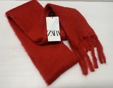 Zara Red Scarf Size M Brand