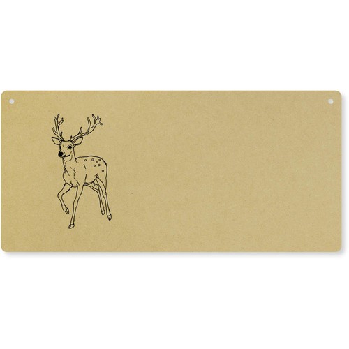 Deer with antlers door - 'deer,