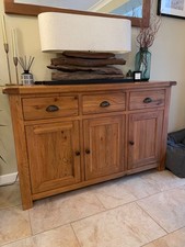 Oak Furnitureland Rustic Solid Oak Large Sideboard 