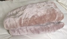 Super King Sized Minky Beige Mink Coloured Fleece  Blanket Size 220x220cm