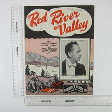 Sheet Music Red River Valley Western Film Lou Brees Guitar Ukelele Vintage 1935