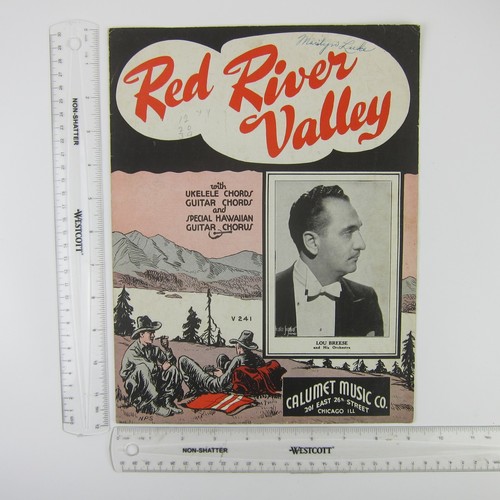 Sheet music red river valley - music,