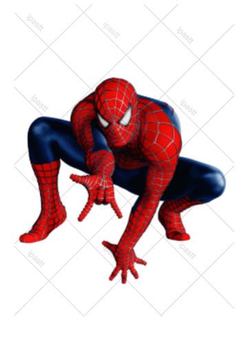 Spiderman pre cut edible cake - pre,