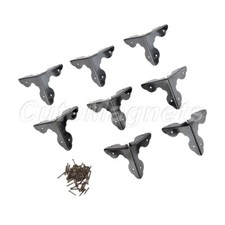 Antique Style Wooden Box Case Desk Corner Decorative Protectors Corners Brackets