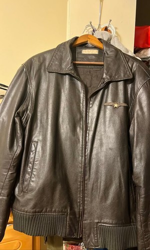G1z brown leather bomber - g1z,