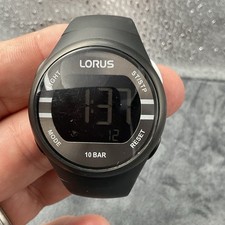 Lorus Digital Black Silicone