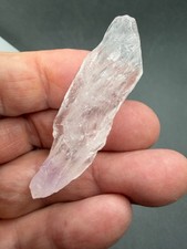 Satyaloka Azeztulite Quartz Crystal Palm Stone from India - Natural