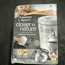 Tommee Tippee Single Baby Bottle Steriliser Travel use with Microwave or Tablet