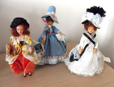 VINTAGE PEGGY NISBET 3 DOLLS