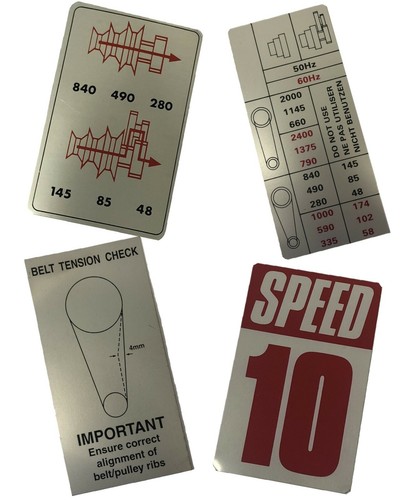 Instruction plate speed - instruction,