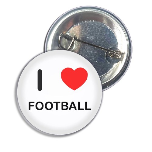 Football love heart button - love,