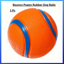 Bouncy Puppy Rubber Dog Balls Solid Hard Play Pet Ball Fun Fetch Chew
